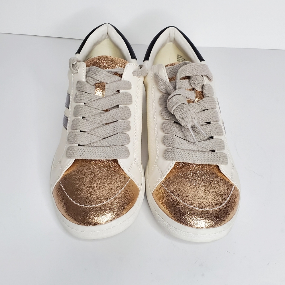 NEW Dolce Vita Neo Arrow Court Sneaker White Rose - Picture 2 of 8